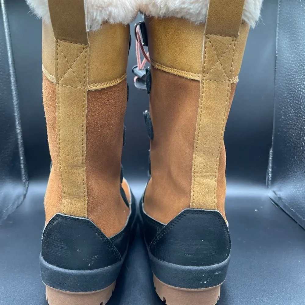 Thermolite winter faux leather and fur boots 2